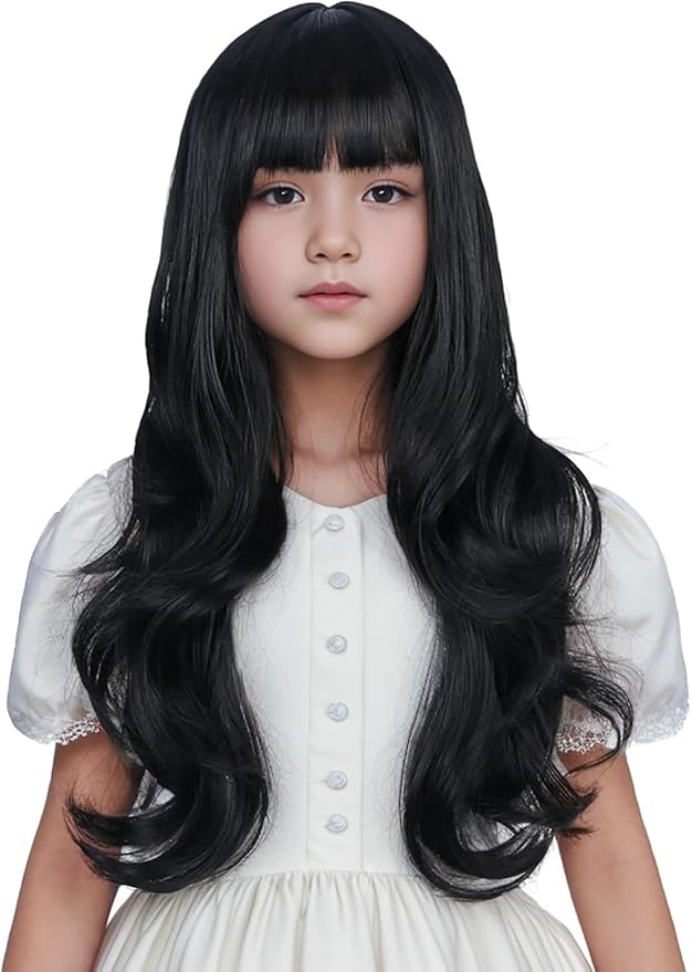 (কার্লি বেবি হেয়ার) ন্যাচারাল ব্ল্যাক ২০ ইঞ্চি লম্বা ফুল উইগ (Full Wig )