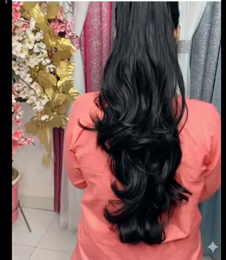 (কালো) Black deep Kakra Hair Extension